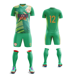 Ensemble de maillots de football sublimés pour hommes, col en V, manches courtes, évacuation de l'humidité, coupe athlétique, toutes saisons, uniforme adulte - Product Image 3