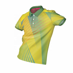 Polo de golf sportif personnalisé de haute qualité, séchage rapide, 100% polyester, anti-transpiration, antibactérien, respirant, impression numérique - Product Image 1