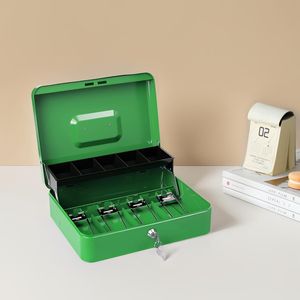 Cassetta Portavalori Grande in Metallo con Serratura e Chiave, Vassoio Porta Soldi per Registratore di Cassa POS, Cassetta di Sicurezza in Metallo per Conservazione Sicura di Denaro - Product Image 4