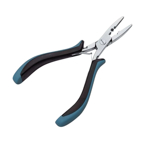 Latest Hair Extensions Pliers Stainless Steel For Hair Extension Tool Blue <b>Black</b> Handles Hair Styling Salon Use - Product Image 2