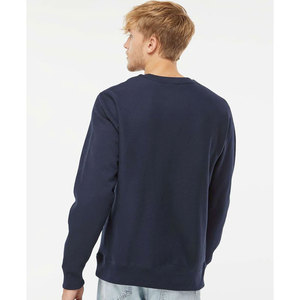 Sweat-shirt à col rond pour homme, coupe classique, couleur unie, pull décontracté en coton tricoté - Product Image 2