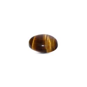 Natural Tiger Eye Loose Gemstone 8.35 Carat 11mm Brilliant Cut Cabochon Golden Stone for Fine Jewelry - Product Image 3