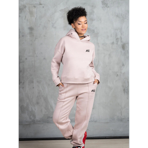 Conjunto de Sudadera con Capucha y Pantalones Deportivos de Forro Polar para Mujer, Sudadera Holgada Informal de Invierno, Chándal de Algodón - Product Image 1