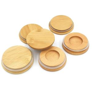 New 70mm 86mm Reusable Eco-Friendly <b>Bamboo</b> Lid and <b>Straw</b> for Bubble Tea Smoothie <b>Bamboo</b> Cup - Product Image 6