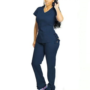 New Hospital Medical <b>Scrub</b> Suits Nurse Uniform Women Medical Clothing for Doctor <b>Scrub</b> Set Beauty Work Clothes Surgery <b>Top</b> - Product Image 3