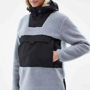 Sweat à capuche unisexe personnalisé pour snowboard et ski, série Freestyle, coupe ample et oversize, en polaire, imperméable, coupe-vent, anti-UV, hiver, fermeture éclair - Product Image 3