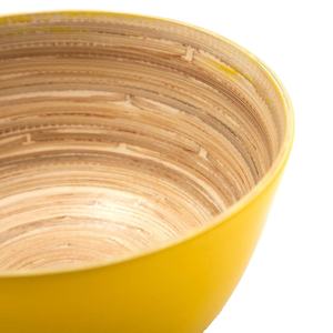 Artisanat vietnamien grand saladier léger écologique filé bambou vaisselle ensemble personnalisé emballage cuisine bois - Product Image 2