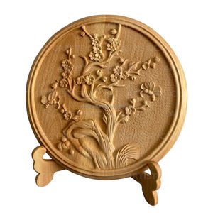 Décoration murale en bois faite à la main artisanat en bois panneau mural décoration d'artisanat sculpté à la main - Product Image 4