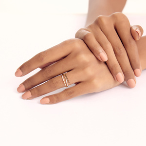 แหวนเพชรแล็บโกรว์ดีไซน์ไขว้สองแถวทันสมัยสำหรับผู้หญิง ทอง 10K 14K 18K เงิน 925 935 เครื่องประดับหรูหรา - Product Image 2