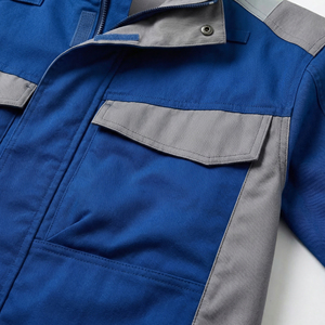 Chaqueta de Trabajo Azul Grisácea para Hombre, Resistente al Viento, con Bolsillos Reflectantes, Cierre de Cremallera, Ropa de Seguridad Industrial, Corte Regular para Otoño - Product Image 6