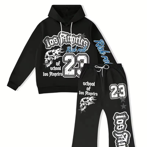 Men's High Quality Reversible 100% Cotton <b>Tracksuit</b> Eco-Friendly Windproof with 340 GSM Grey Solid Pattern Winter <b>Tracksuits</b> - Product Image 2