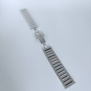 Boucle à double poussoir 20mm Bracelet de montre en acier inoxydable fait à la main Pièces de montre de qualité supérieure - Product Image 3