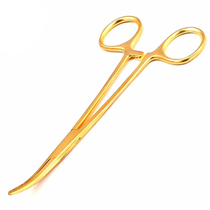 Pince de pêche en acier inoxydable plaqué or, à bec courbé, avec verrouillage, écarteur d'hameçons profonds, équipement de pêche - Product Image 1