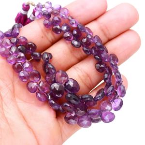African Amethyst Faceted Heart Shape Loose Gemstone Beads 5-7mm Natural Polished Stone Beads For Jewelry Wholesale - Product Image 2
