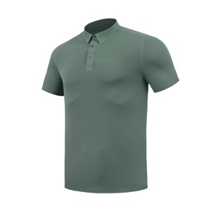 Camisa Oxford Verde para Hombre, Cierre de Botones, Color Sólido, Tejido Informal, Corte Regular - Product Image 1