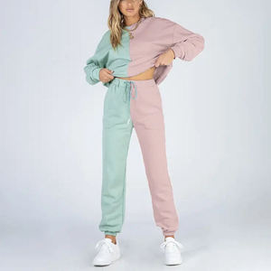 Puff Printing Custom 2 <b>Piece</b> Hoodie Jogger <b>Set</b> Elegant Casual Tracksuit Women USA Size Pullover Drawstring Hoodie 100% Cotton - Product Image 5