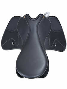 Euro-Riden English Dressage Saddle Genuine Leather Black Tree Wood <b>Equestrian</b> Riding Saddle - Product Image 3