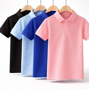 เสื้อโปโลเด็กผ้าฝ้าย 100% ขายส่งจากโรงงานโดยตรง พิมพ์โลโก้ตามสั่ง แขนสั้น แฟชั่นลำลอง เสื้อผ้าเด็ก บังกลาเทศ - Product Image 2