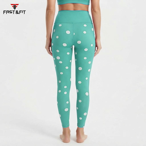 100% Cotton Fabric New Style Gym Yoga Body Building <b>Leggings</b> Women <b>Leggings</b> For Sale High Waist Yoga Pants - Product Image 2