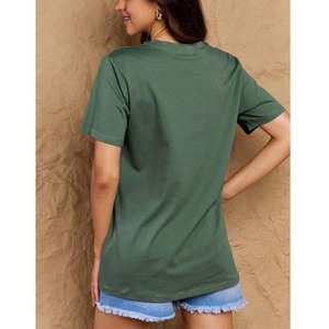Camisetas Cortas de Verano para Mujer, Ecológicas, 100% Algodón, Transpirables, de Secado Rápido, Estilo Casual para Correr - Product Image 6