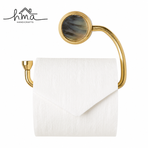 Antique <b>Gold</b> Brass Toilet Paper Holder Rectangular <b>Shelf</b> Design Wall Mounted Bathroom Tissue Roll Holder Vintage Scroll <b>Bracket</b> - Product Image 3