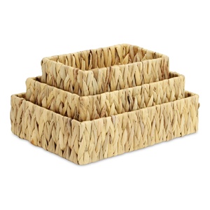 Bathroom table organizer water hyacinth container <b>baskets</b> low shipping cost kichen cabinet storage <b>basket</b> - Product Image 4