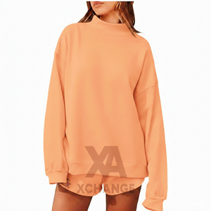 Sudadera Oversize de Cuello Alto para Mujer, Personalizada, de Forro Polar, Estilo Casual Urbano - Product Image 5