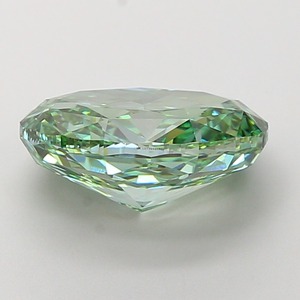 Diamant de laboratoire CVD ovale de 4,51 carats, vert vif fantaisie modifié, clarté VS1, polissage excellent, pierre précieuse de luxe pour bijoux - Product Image 5