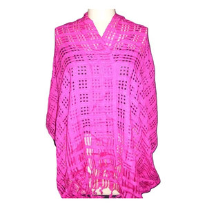 India Manufacturer’s Wholesale 100% Silk Chiffon Oblong Floral Black and Pink Vintage Long Scarf Premium Cotton Blend Square - Product Image 1