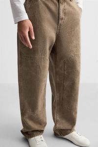 Pantalones Vaqueros Anchos de Estilo Urbano, Transpirables, de Corte Holgado, con Pierna Ancha, Cómodos, de Moda Hip Hop, para Hombre, OEM - Product Image 5