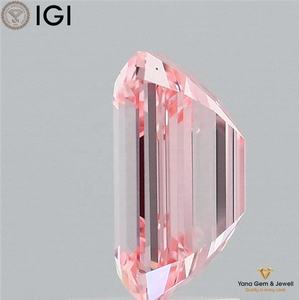 Diamante Cultivado en Laboratorio con Corte Esmeralda, Color Rosa Intenso, Claridad VS1, 2.01 Quilates, Certificado IGI, para una Pieza de Joyería Exquisita - Product Image 6