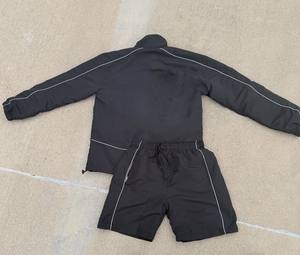 Conjunto Deportivo de Nylon para Hombre con Logotipo Personalizado, Chaqueta y Pantalones con Cierre, Diseño de Dos Piezas, Cortavientos de Poliéster para Otoño - Product Image 5