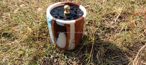 Brûleur d'encens Bakhoor en résine artisanale Oud Royale pour une décoration festive haut de gamme - Product Image 3