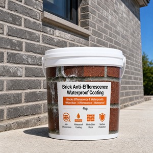 Moisture Proof Solar Heat Reflective Anti Efflorescence 1K <b>Waterproof</b> Coating Eco Friendly For Brick Masonry Low VOC Exterior - Product Image 1