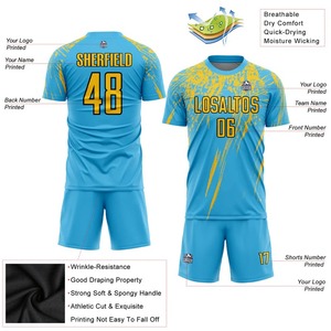 ชุดยูนิฟอร์มฟุตบอลมืออาชีพ เสื้อฟุตบอลระบายอากาศสำหรับทีม - Product Image 2