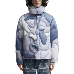 Chaqueta de Plumón Personalizada con Logotipo al por Mayor, Ultra Ligera, de Tela de Pato y Ganso para Hombre, con Estampado Sublimado y Relleno de Burbujas - Product Image 3