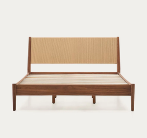 Base de Cama King Size de Madera de Teca Sólida, Estilo Moderno y Minimalista, Cabecera Delgada, Patas de Estilo Escandinavo, Muebles de Dormitorio, Garantía de 3 Años - Product Image 2