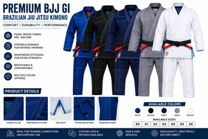 Nuevo Diseño de Alta Calidad, Uniforme de Jiu Jitsu Brasileño Personalizable 100% Algodón para Adultos - Product Image 6