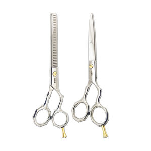 Tijeras Profesionales para Adelgazar el Cabello de 6.5 Pulgadas, Acero Inoxidable, para Diestros, con Cuchilla Afilada y 30 Orificios Grandes para los Dedos - Product Image 1