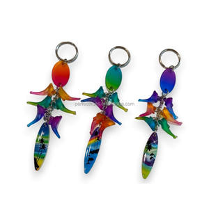 Impression UV Durable 3D Forme Touristique Souvenir Cadeau Porte-clés-Wholesale Ocean Park Animal Pattern PS Plastic Keychain - Product Image 1