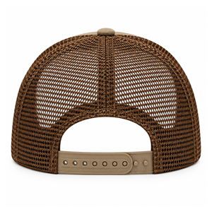 Casquette Trucker Snapback Marron Kaki en Maille à Visière Plate, Style Workwear Tendance, avec Patch Personnalisé, Fabricant OEM, Vente en Gros de Casquettes - Product Image 5