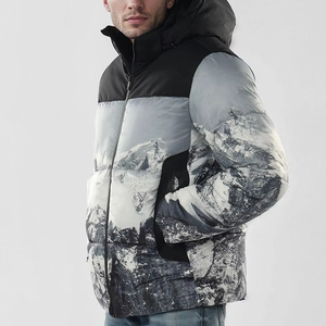 High Quality Outdoor Water-Resistant Quick Dry Hooded Bubble <b>Jackets</b> New Arrival Customized Design Bubble <b>Jacket</b> - Product Image 4
