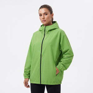 Women's Full <b>Zip</b> <b>Hooded</b> Windbreaker Premium 100% Polyester Lightweight Casual Sportswear Waterproof <b>Hooded</b> Windbreaker Ladies - Product Image 5
