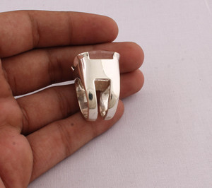 Natural Rose <b>Quartz</b> Cushion <b>Ring</b> 925 Sterling Silver Jewelry Square Pink Gemstone <b>Ring</b> Vintage Style Statement <b>Ring</b> for Women - Product Image 4