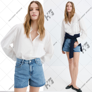 Shorts de Mezclilla al por Mayor, Shorts Casuales de Algodón, Shorts de Mezclilla con Logotipo Personalizado, Proveedor de Shorts de Mezclilla de Alta Calidad, Shorts de Mezclilla Rotos para Mujer - Product Image 6