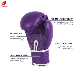 Gants de boxe de protection robustes pour l'entraînement au MMA, équipement renforcé en mousse multicouche pour la sécurité - Product Image 3