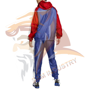 Wholesale Manufacturer Custom logo Zipper up <b>Nylon</b> Jacket and <b>Jogger</b> 2 Piece Set 100 % <b>Nylon</b> Windbreaker Tracksuits For Men - Product Image 2