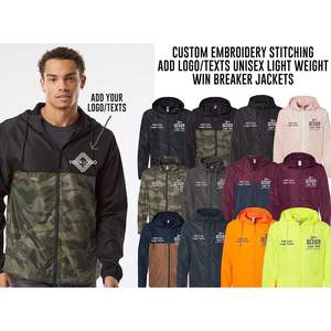 Veste coupe-vent légère unisexe personnalisée Exp54lwz avec fermeture éclair, broderie personnalisée avec logo ou texte pour les aventures en plein air - Product Image 6