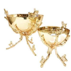 Decorative Metal <b>Bowl</b> for Fruit Serving Dry Snacks Home Kitchen Hotel Restaurant and Table Centerpiece Home Decor - Product Image 2