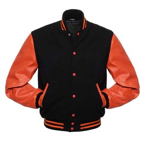Vestes universitaires haut de gamme avec manches en cuir, corps 100% laine, impression de logo de marque personnalisée, broderie chenille, produit haut de gamme à prix abordable - Product Image 4